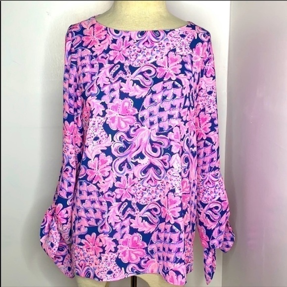 Lilly Pulitzer Langston in Indigo Love You Bunches - Picture 4 of 11